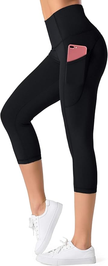 Dragon Fit High Waist Yoga Leggings with 3 Pockets,Tummy Control Workout Running 4 Way Stretch Yoga Pants