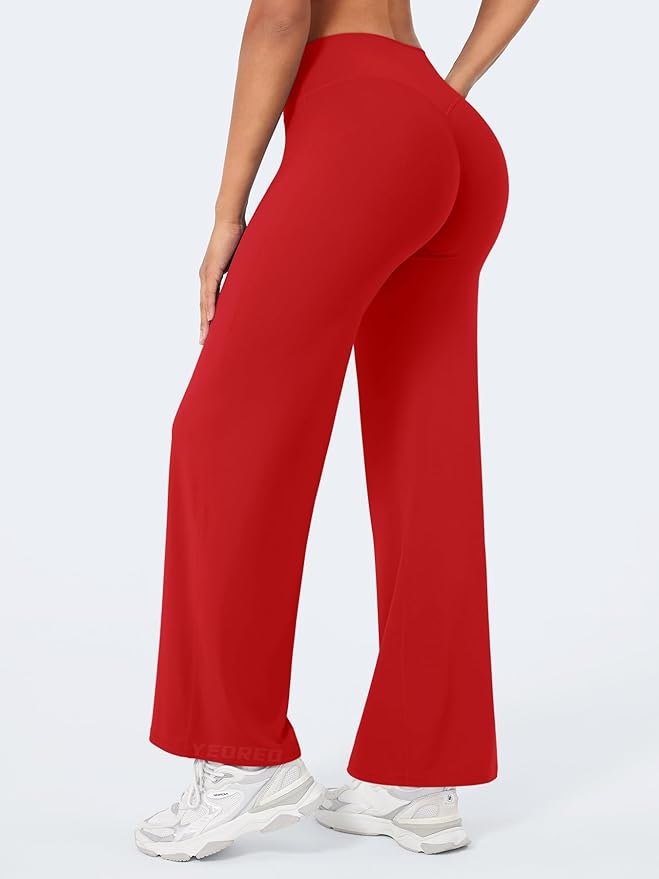 YEOREO Workout Leggings Womens No Front Seam Straight Leggings 29"/ 31.5"/ 33"/ 35" High Waist Buttery Eddiy Gym Yoga Pants