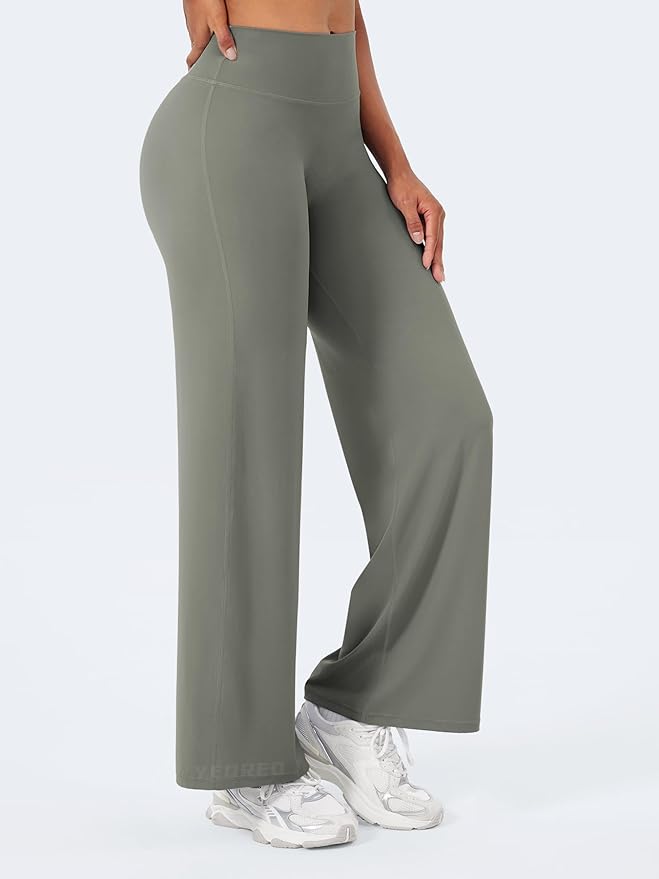 YEOREO Workout Leggings Womens No Front Seam Straight Leggings 29"/ 31.5"/ 33"/ 35" High Waist Buttery Eddiy Gym Yoga Pants