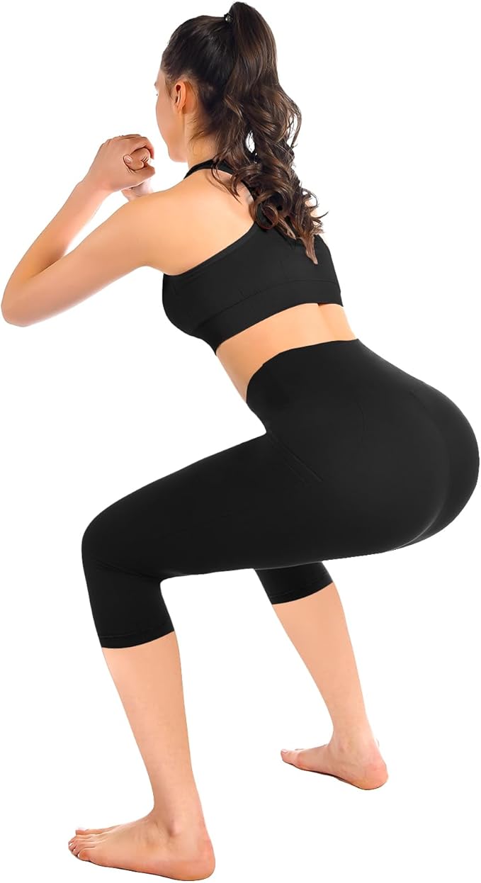 Leafigure High Waisted Leggings for Women- Soft No See-Through Yoga Pants for Gym Workout Running