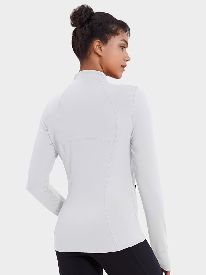 VUTRU Women's Workout Jacket Zip Up Athletic Lightweight Running Yoga Jacket with Pockets