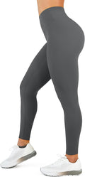 High Waisted Leggings for Women - No Front Seam Tummy Control Yoga Pants for Workout Running No See Through