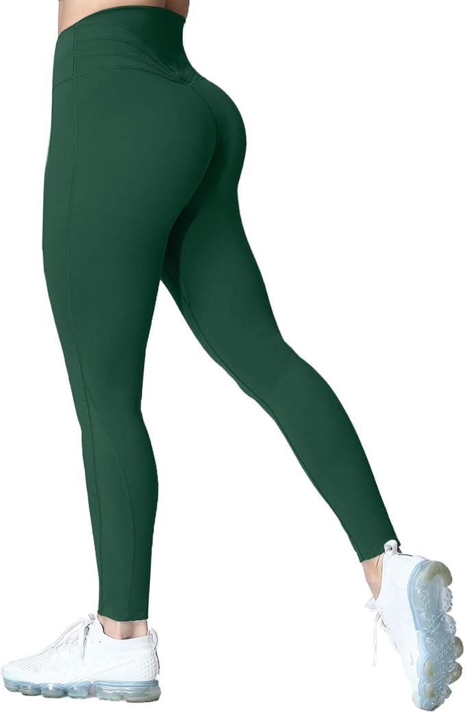 Aoxjox High Waisted Workout Leggings for Women Trinity Yoga Pants 26.5"