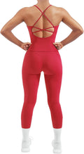 SUUKSESS Women 2 Piece Workout Sets Padded Tank Tops Tummy Control Leggings Gym Outfits