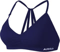 AUROLA Mercury Workout Sports Bras Women Athletic Removable Padded Backless Strapy Minimal Crop Top