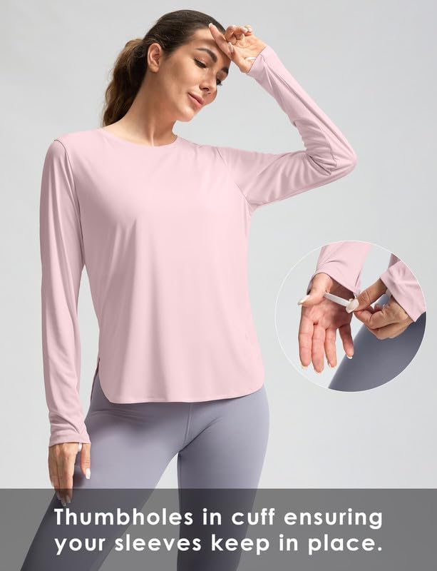 Women's Sun Shirts UPF 50+ Long Sleeve UV Protection Shirt Lightweight Quick Dry Workout Hiking Tops for Women