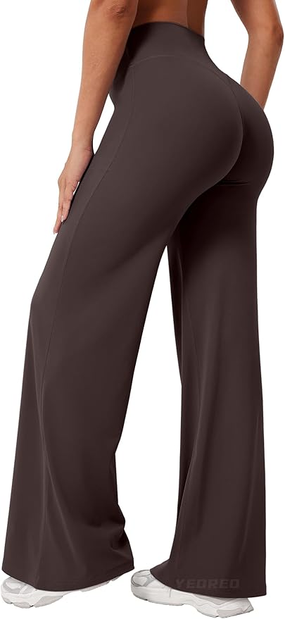 YEOREO Workout Leggings Womens No Front Seam Straight Leggings 29"/ 31.5"/ 33"/ 35" High Waist Buttery Eddiy Gym Yoga Pants