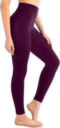 Leafigure High Waisted Leggings for Women- Soft No See-Through Yoga Pants for Gym Workout Running
