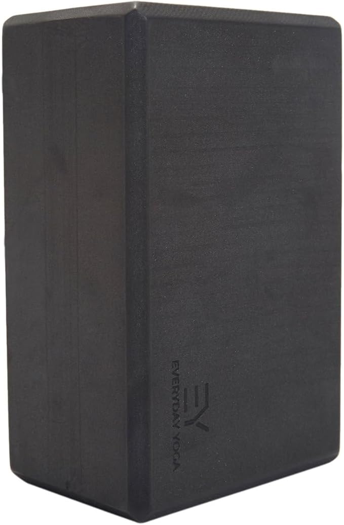 Everyday Yoga Premium Foam Block - Non-Slip High-Density Yoga Block for Balance, Stability & Stretching, EVA Foam Support, Multi Colors (Single Block)