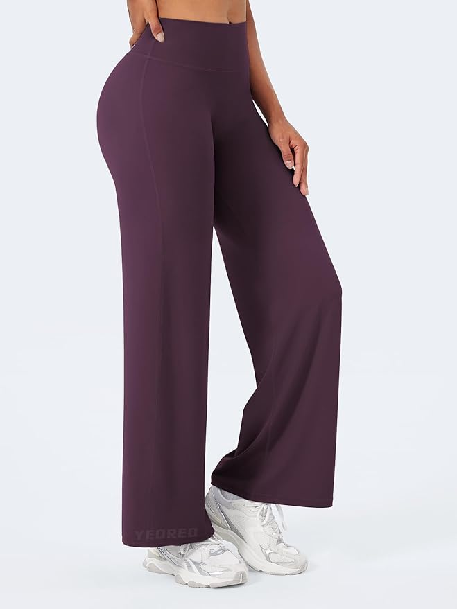 YEOREO Workout Leggings Womens No Front Seam Straight Leggings 29"/ 31.5"/ 33"/ 35" High Waist Buttery Eddiy Gym Yoga Pants