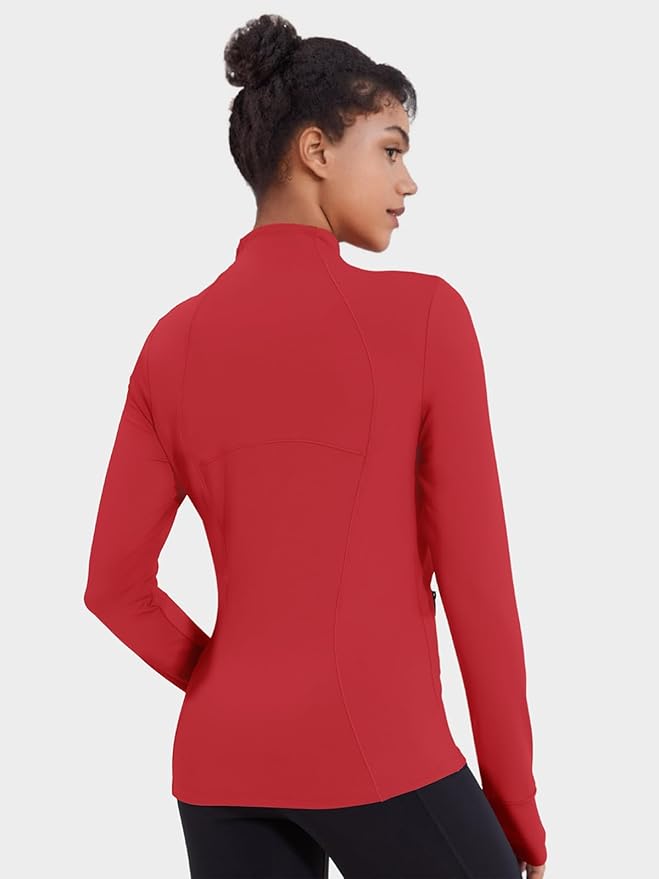 VUTRU Women's Workout Jacket Zip Up Athletic Lightweight Running Yoga Jacket with Pockets