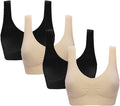 Vermilion Bird Women's 3 Pack Seamless Comfortable Sports Bra with Removable Pads