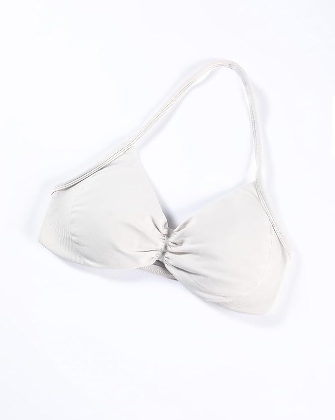 AUROLA Influence Strappy Bra Sports Bras for Women, Backless Padded Impact Strappy Bra Workout Gym Yoga with Removable Cups