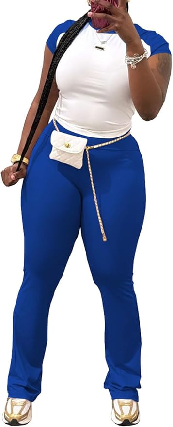 Nimsruc 2 Piece Outfits for Women Casual Sweat Sets