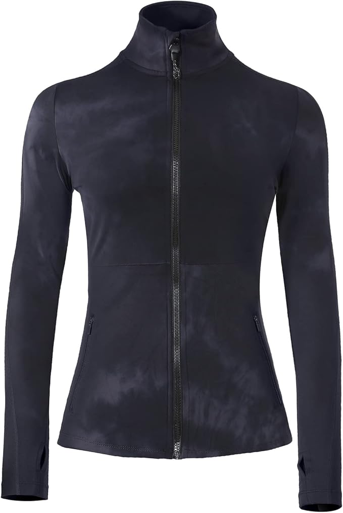 VUTRU Women's Workout Yoga Jacket Full Zip Running Athletic Track Jacket