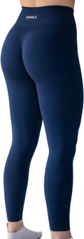 AUROLA Workout Leggings for Women Seamless Scrunch Tights Tummy Control Gym Fitness Girl Sport Active Yoga Pants