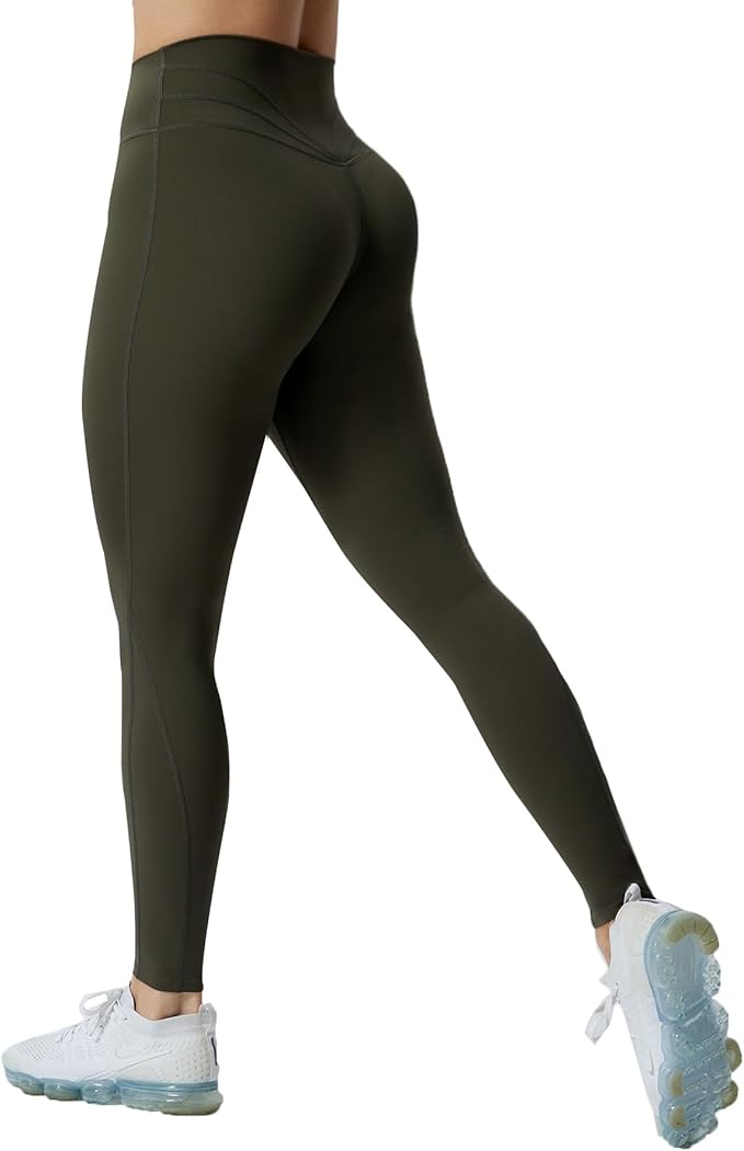 Aoxjox High Waisted Workout Leggings for Women Trinity Yoga Pants 26.5"