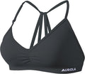 AUROLA Mercury Workout Sports Bras Women Athletic Removable Padded Backless Strapy Minimal Crop Top