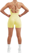 SUUKSESS Women 2 Piece Workout Sets Padded Tank Tops Tummy Control Leggings Gym Outfits