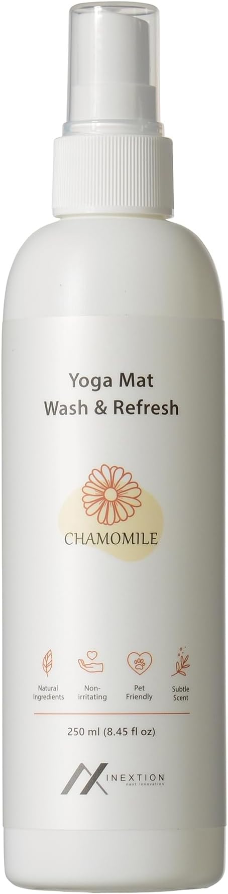 Yoga Mat Wash – Yoga Mat Spray for All Mats and Pilates, Yoga Accessories, Fitness Equipment and Gym Accessories Cleaner, Non-irritating, Non-alcohol - 8.45fl oz (Chamomile)