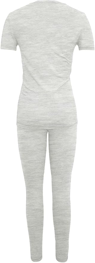 Women's 2 Piece Outfits Sweatsuit Summer Workout Striped Short Sleeve Long Sweatpants Casual Jogging Lounge Set