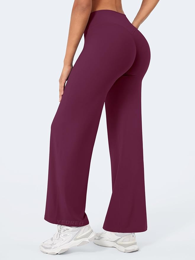 YEOREO Workout Leggings Womens No Front Seam Straight Leggings 29"/ 31.5"/ 33"/ 35" High Waist Buttery Eddiy Gym Yoga Pants