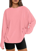 Trendy Queen Womens Spring Tops Oversized Long Sleeve T Shirts 2026 Basic Tee Fall Casual Workout Y2K Clothes