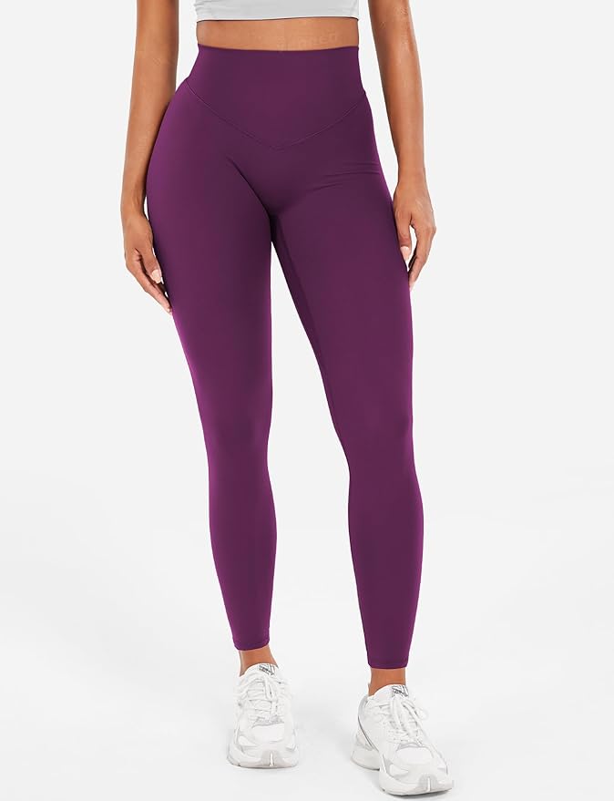YEOREO Workout Leggings for Women Hidden Scrunch Tummy Control Leggings Agathia High Waisted Gym Yoga Pants