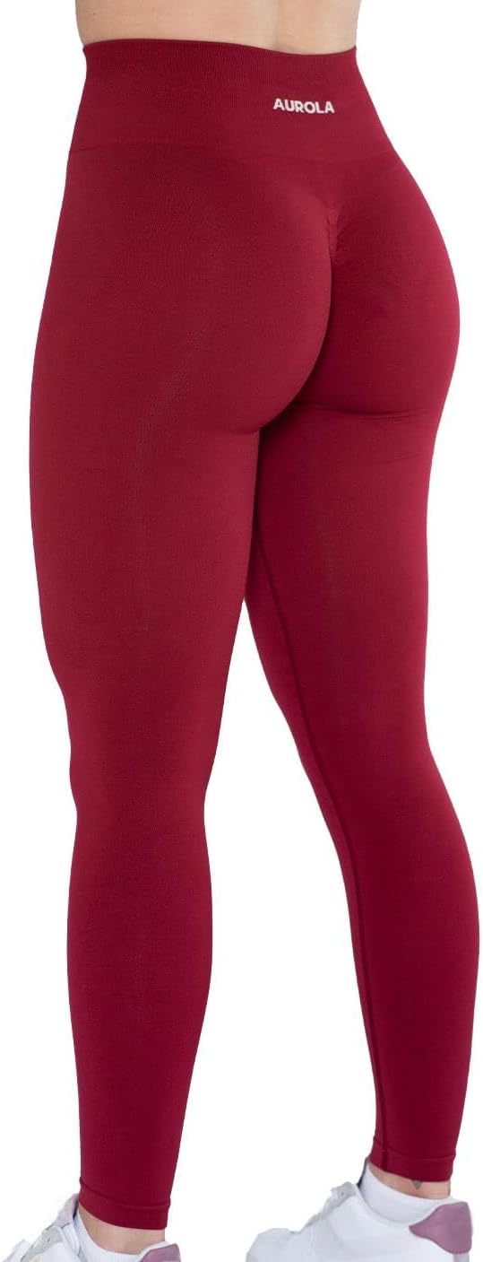 AUROLA Workout Leggings for Women Seamless Scrunch Tights Tummy Control Gym Fitness Girl Sport Active Yoga Pants