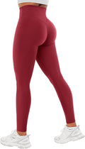 YEOREO Workout Leggings for Women Hidden Scrunch Tummy Control Leggings Agathia High Waisted Gym Yoga Pants