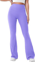 YEOREO Women's Mini Flared Workout High Waist No Front Seam Yoga Legging Pants