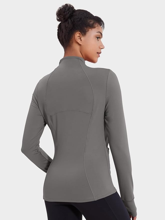 VUTRU Women's Workout Jacket Zip Up Athletic Lightweight Running Yoga Jacket with Pockets
