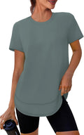 XIEERDUO Womens Workout Tops Short Sleeve Shirts Quick Dry Outfits for Hiking Running S-3XL