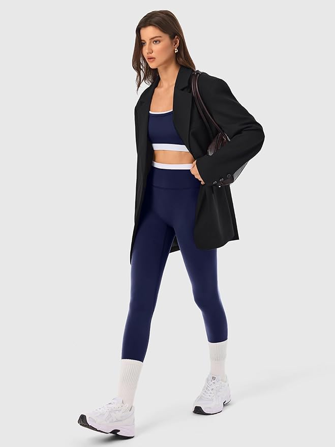 2 Pieces Workout Sets for Women,Seamless Yoga Leggings with Padded Sports Bras,Athletic Matching Outfits,Gym,Casual