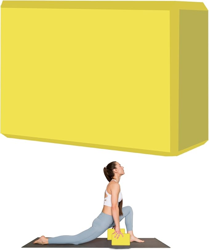 9"x6"x3" Yoga Blocks, Soft Non-Slip Surface Premium Foam Blocks, Supportive, Lightweight, Odor Resistant, Yoga Accessories for Pilates Meditation General Fitness Stretching Toning