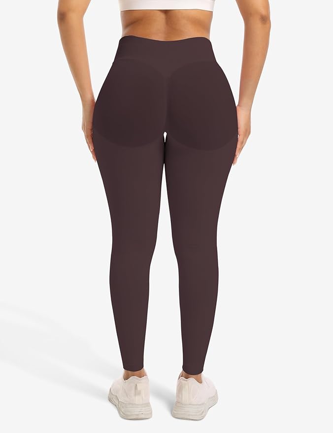 Ieumaz Scrunch Butt Lifting Leggings for Women Gym Seamless Workout Leggings Mid Low Waist Tummy Control Yoga Pants