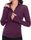 VUTRU Women's Workout Yoga Jacket Full Zip Running Athletic Track Jacket