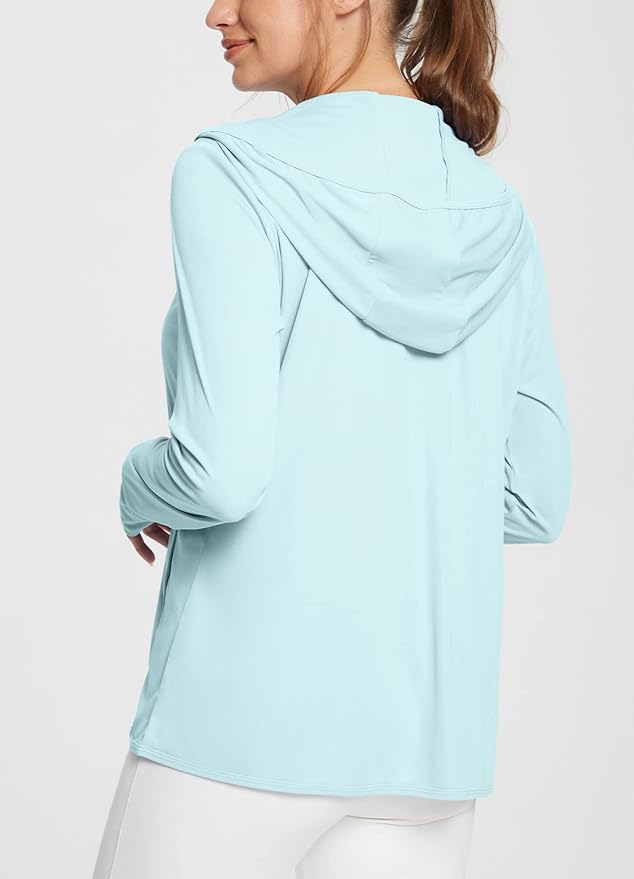 baleaf Women's Sun Protection Jacket Hoodie Clothing Lightweight Long Sleeve Sun Cover Up Shirt