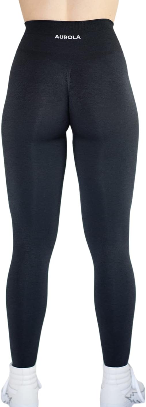 AUROLA Workout Leggings for Women Seamless Scrunch Tights Tummy Control Gym Fitness Girl Sport Active Yoga Pants
