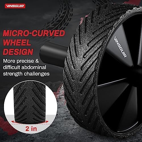 Vinsguir Ab Roller Wheel - Ab Workout Equipment for Abdominal & Core Strength Training, Home Gym Fitness Equipment for Men Women