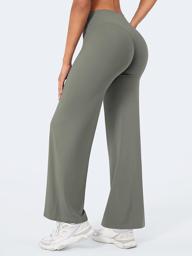 YEOREO Workout Leggings Womens No Front Seam Straight Leggings 29"/ 31.5"/ 33"/ 35" High Waist Buttery Eddiy Gym Yoga Pants