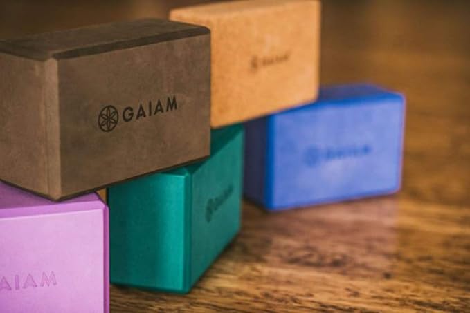 Gaiam Yoga Block - Supportive Latex-Free Eva Foam - Soft Non-Slip Surface with Beveled Edges for Yoga, Pilates, Meditation