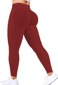 Ieumaz Scrunch Butt Lifting Leggings for Women Gym Seamless Workout Leggings Mid Low Waist Tummy Control Yoga Pants