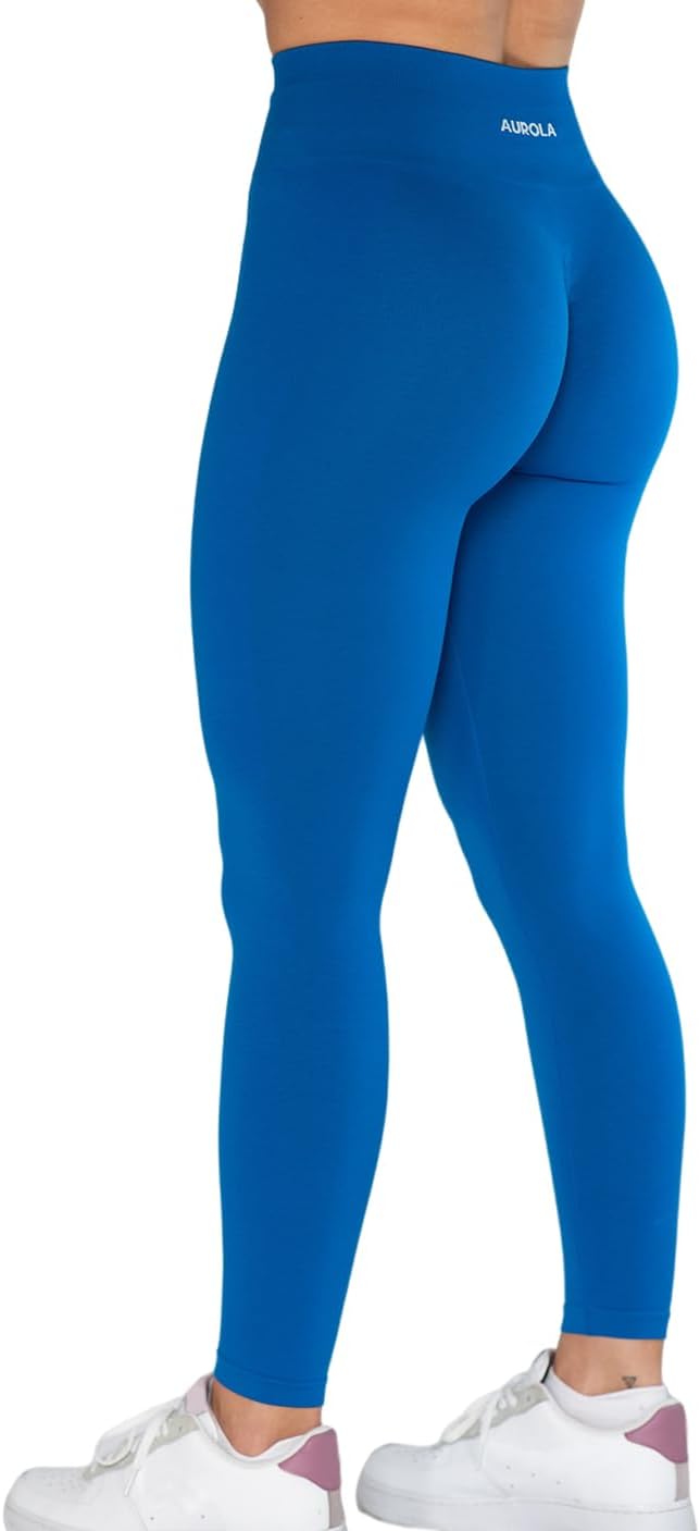 AUROLA Workout Leggings for Women Seamless Scrunch Tights Tummy Control Gym Fitness Girl Sport Active Yoga Pants