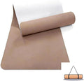 Cork Yoga Mat extra thick 6mm TPE Yoga Mat 72x24 Inch High Density Non-Slip Workout Mat Super Grip Quick-Dry for Hot Yoga, Home Gym