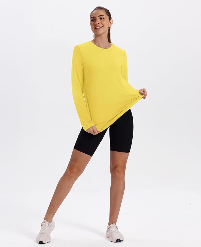 XIEERDUO Women's Workout Tops Long Sleeve Quick Dry Shirts for Hiking Running S-3XL