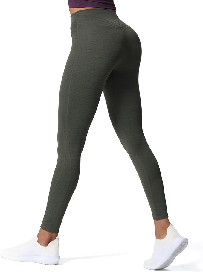 Aoxjox High Waisted Workout Leggings for Women Trinity Yoga Pants 26.5"