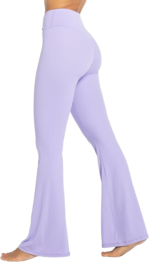 Sunzel Flare Leggings, Crossover Yoga Pants with Tummy Control, High-Waisted and Wide Leg