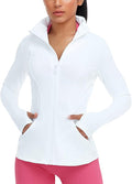 VUTRU Women's Workout Yoga Jacket Full Zip Running Athletic Track Jacket