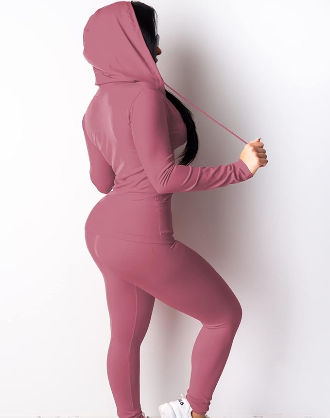 Mrskoala Two Piece Outfits for Women Jogger Sets Workout Sweat Suits Tracksuit Pants Set